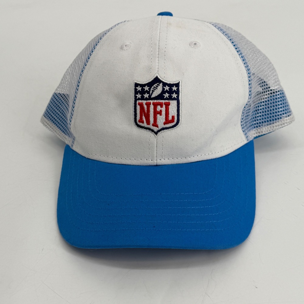 NFL Bud Light Beer Promo Trucker Hat Blue White Mesh Snapback Cap OSFM
